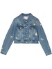 embroidered-motif denim jacket