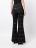 Circa 72 patterned jacquard flared trousers