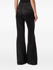 flared satin trousers