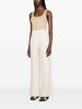 high-waisted canvas palazzo pants