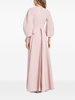 Maia draped pleated gown