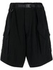 belted Bermuda cargo shorts