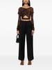 wide-leg tailored trousers