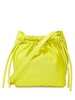 drawstring leather shoulder bag 