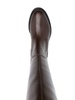 knee-length leather boots