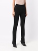 ribbed-knit trousers