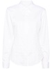 White Long-sleeve Poplin Shirt