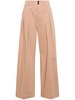 high-waist palazzo trousers