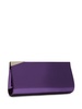 Armide metallic clutch bag