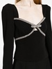 crystal-embellished bow-detail T-shirt