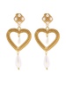 heart-shaped clip-on earrings