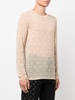 Moonogram-pattern long-sleeve T-shirt