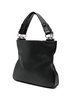 Black Leather Medium Blondie Shopping Bag