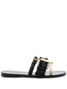 buckle-straps leather slides