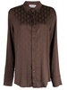 Moon Diamant-jacquard satin shirt