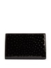 Annhita ostrich-print leather clutch bag