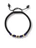 18kt yellow gold Fortune lapis lazuli woven bracelet