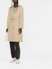 belted mid-length trench coat