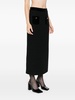 Beckham tweed midi skirt