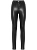 faux-leather leggings