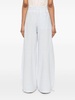 embroidered-logo wide-leg trousers