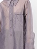 sheer point-collar shirt