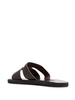 double-strap leather sandals 