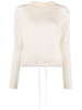 cashmere drawstring-hem jumper