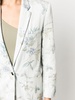 floral-print single-breasted blazer 