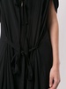 ruffled neck asymmetric dress