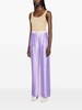 color-block satin palazzo pants