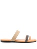 15mm open-toe leather slides