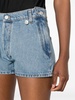 mid-rise denim shorts