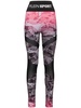 camouflage-print high-waisted leggings