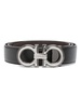 FERRAGAMO Elegant Reversible Leather Belt with Metallic Buckle