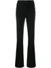 high waisted straight-leg trousers