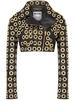 eyelet-embellished biker jacket