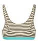 Aloha Rory striped knitted bra