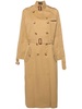 decorative-belts double-breasted trench coat