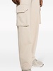 logo-patch cotton cargo trousers