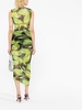 0-0-0-print sleeveless mesh midi dress