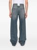 mid-rise straight-leg jeans