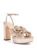 Natalia 115mm pleated-lamé sandals