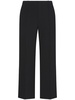 mid-rise crepe cropped trousers