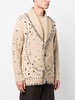 bandana-print jacquard knitted cardigan