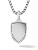 sterling silver Shield onyx and diamond amulet