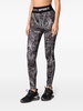 graphic-print high-waist leggings