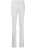 ribbed-knit slip-on trousers