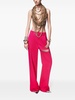 Asymmetric slit trousers