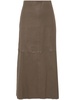 Simoas leather maxi skirt